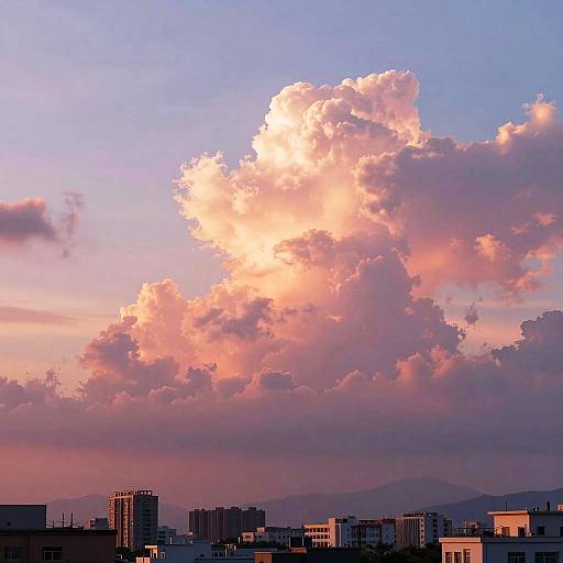 Vibrant Anime Sunset Skybox