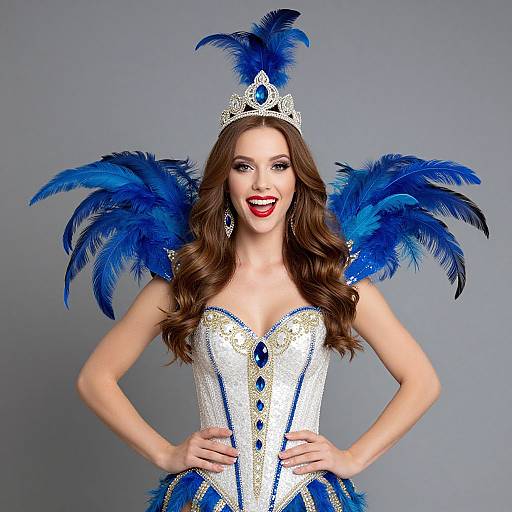 Bright Fancy Dress with Crown