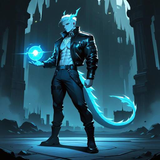 Adventurous Boy in a Mystical Realm