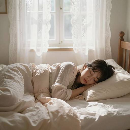 Cozy Morning Nap in Sunlit Room