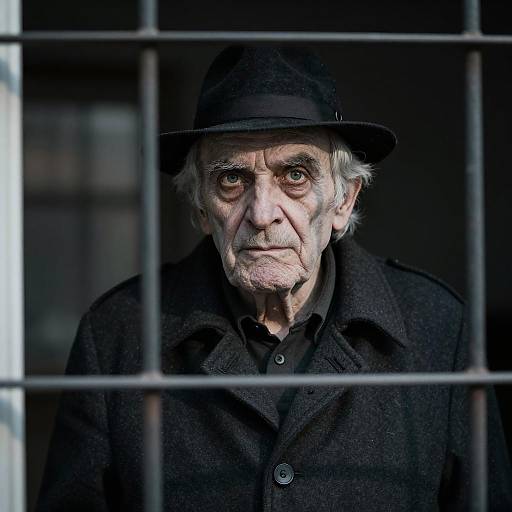 Mysterious Old Man at the Window