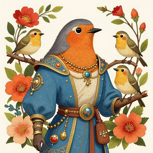 Ancient Eco-Warrior Robin Illustration