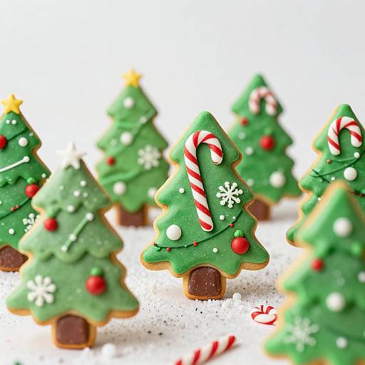 Whimsical Edible Christmas Tree Cookies