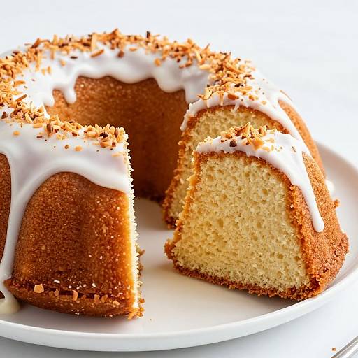 Moist Sliced Coconut Bundt Cake