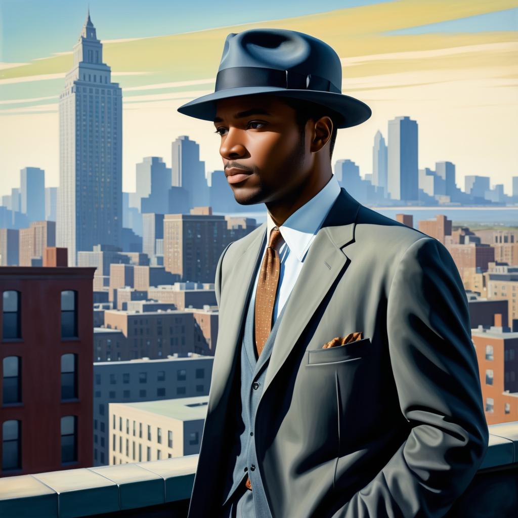 Elegant Man in a City Portrait