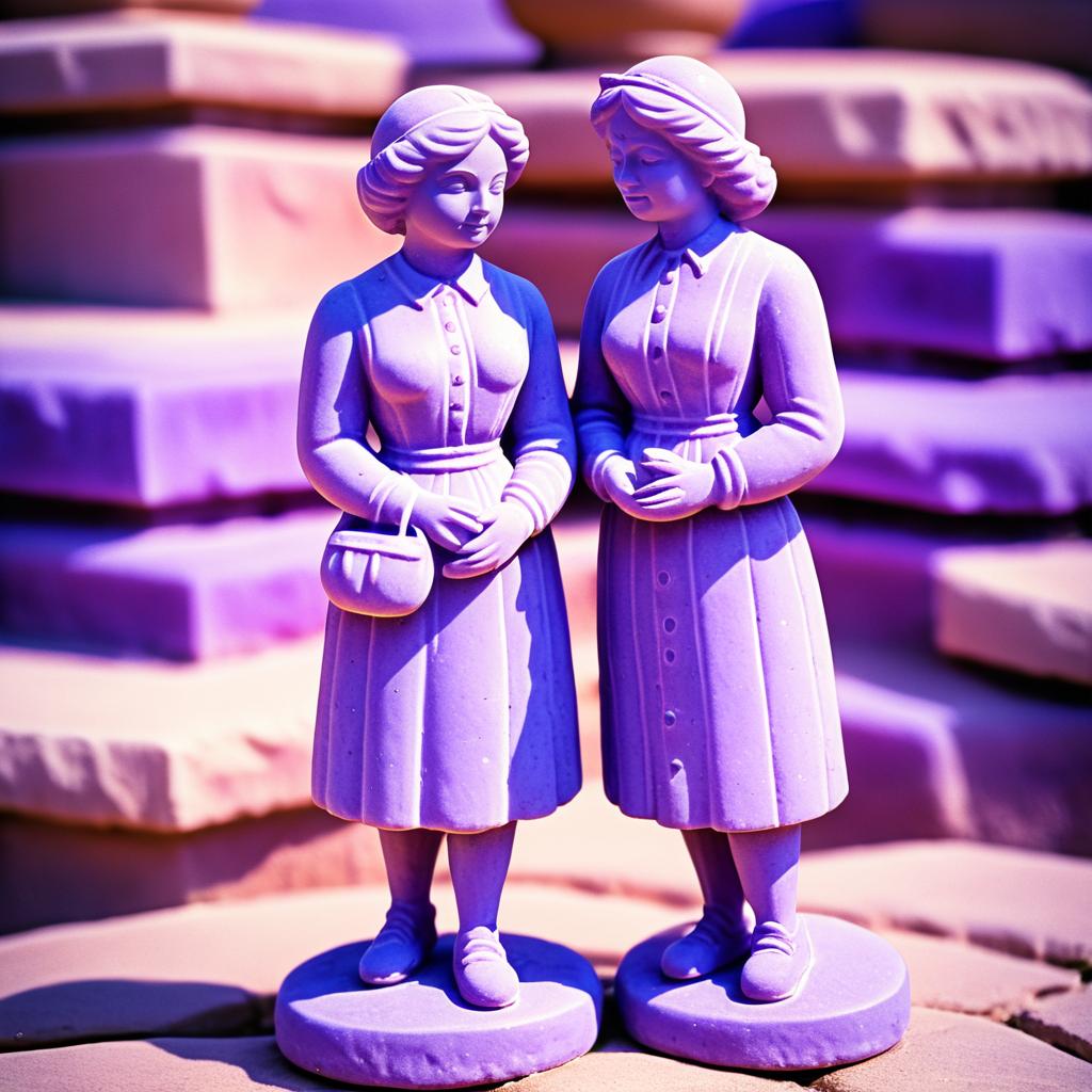 Nostalgic Sandstone Couple in Lavender