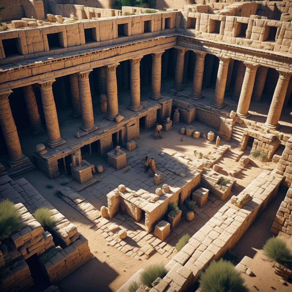 Archaeologists Unveiling Ancient Ruins in Detail