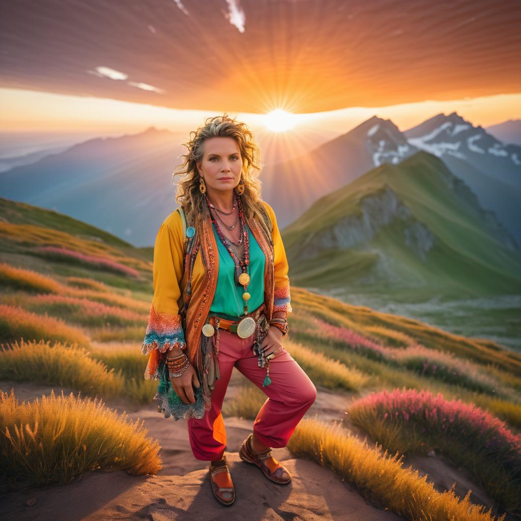 Vibrant Portrait of a Mountain Guide