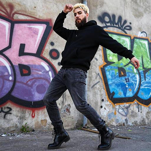 Blonde Bearded Urban Street Style