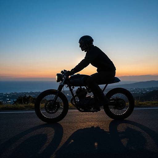 Minimalist Vintage Cafe Racer Twilight