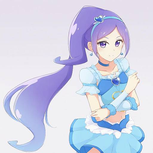 Illustration of Aono miki, precure in the style of Nonono (mino)