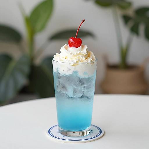 Refreshing Drink in a Cozy Setting