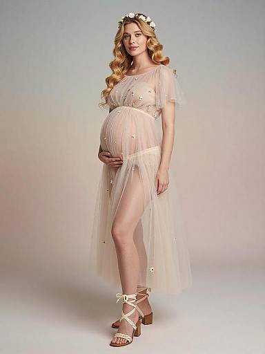 Ethereal Maternity Fairy Fashion Portrait