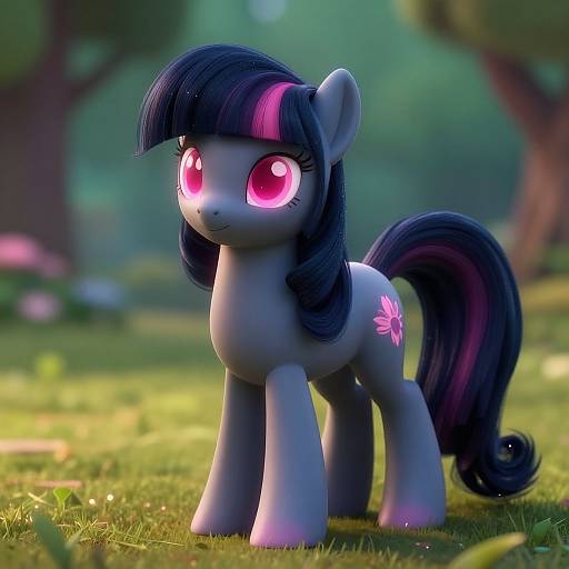 Feral Pony Portrait with Cinematic Lighting