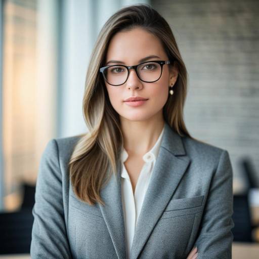 Confident Businesswoman in Glasses