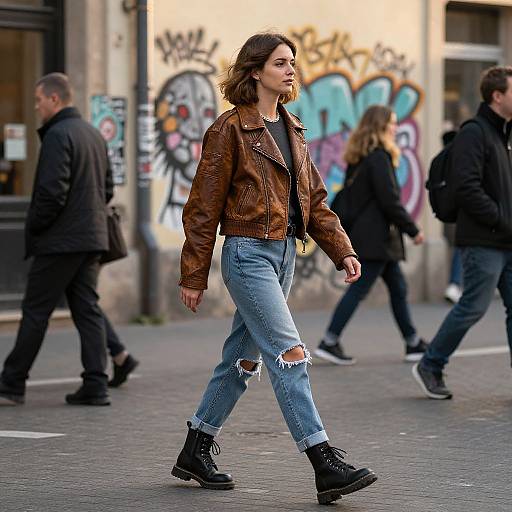 Street Chic European Woman Fashion