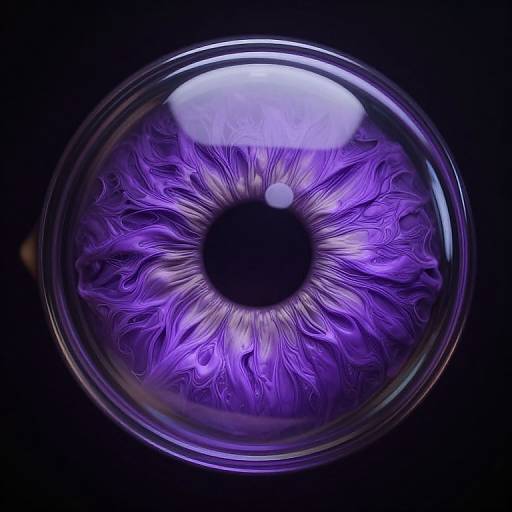 Super Realistic Purple Glass Retina