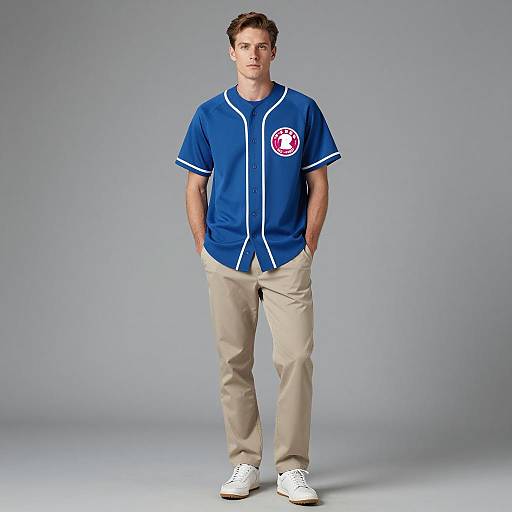 Photorealistic Male Model in Baseball Attire