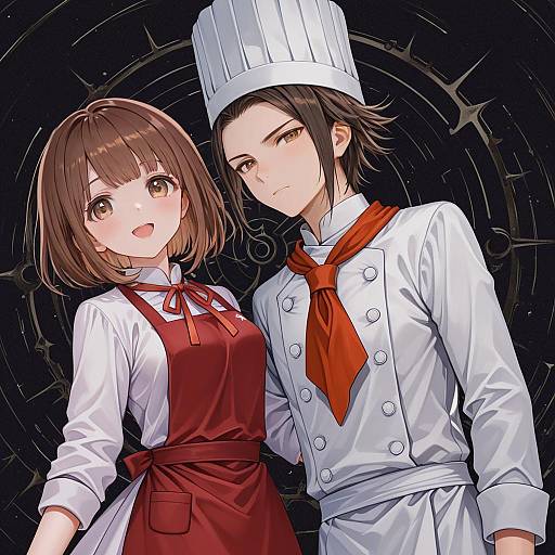 Illustration of Hanamura teruteru, danganronpa (series) in the style of Yuuki rika