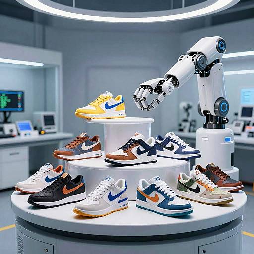 AI-Driven Stylish Sneakers Showcase