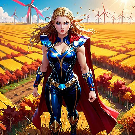 Autumn Warrior in Egyptian Field