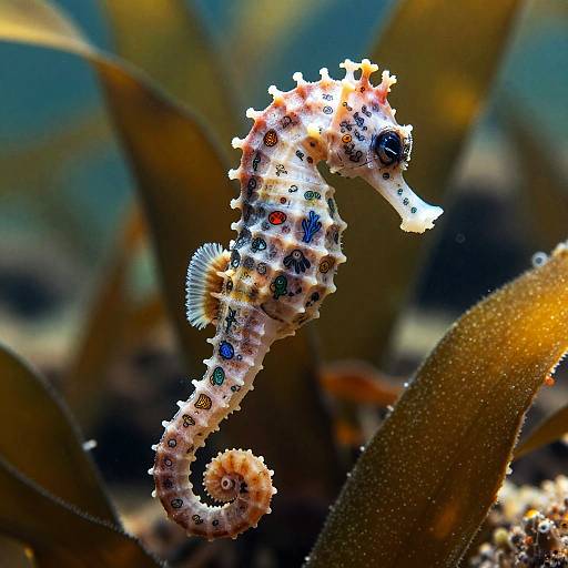 Enchanted Seahorse with Ocean Tattoos