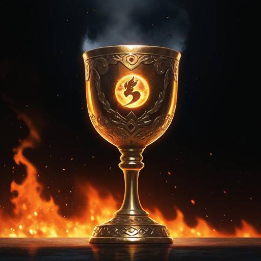 Glowing Chalice in Dynamic Still Life Glowing Chalice in Dynamic Still Life