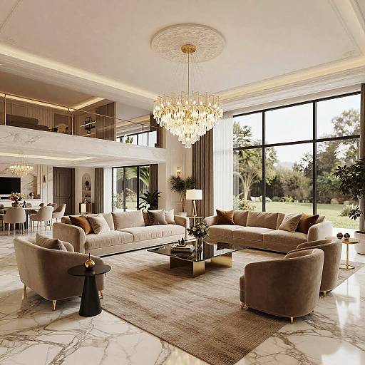 Luxurious Modern Living Room Interior