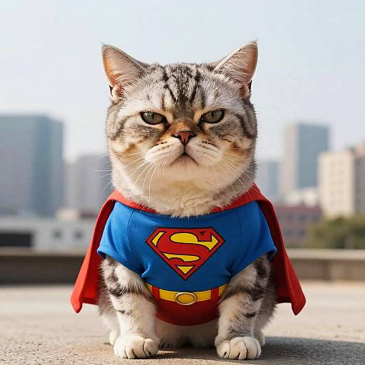 Mischievous Spoiled Cat Caricature