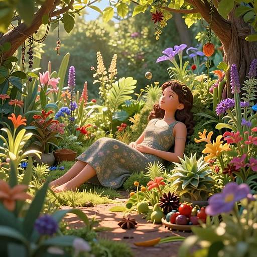 SpicyBBW in Magical Sunlit Garden