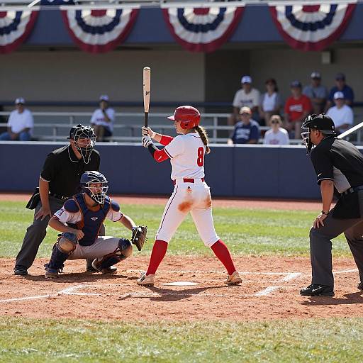 Vibrant Baseball Game Action Shot