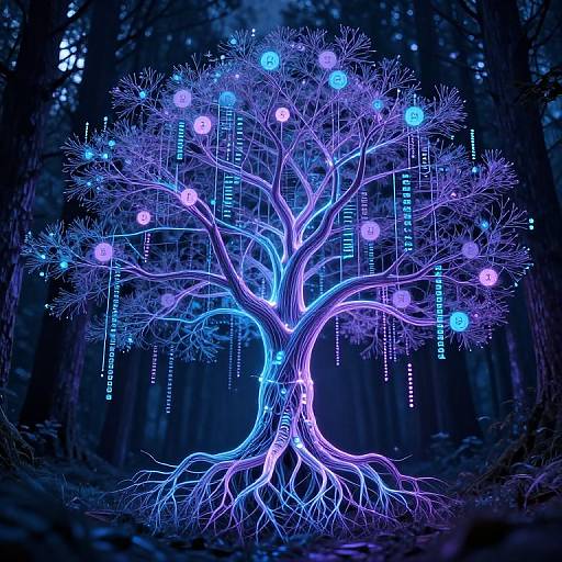 Surreal Cybernetic Tree of Code