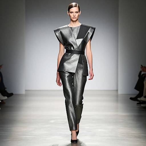 Avant-Garde Metallic Runway Model