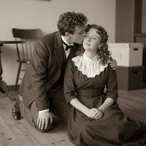 Vintage Romance in Sepia Tones