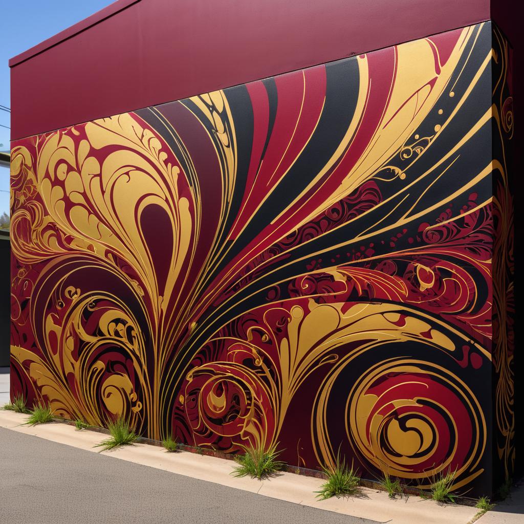 Intricate Roadside Graffiti Art Design