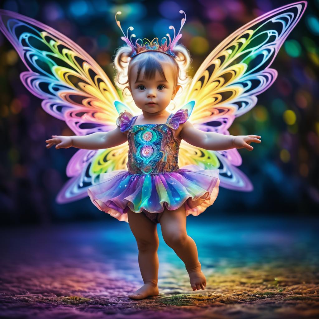 Psychedelic Fairy Toddler Photography