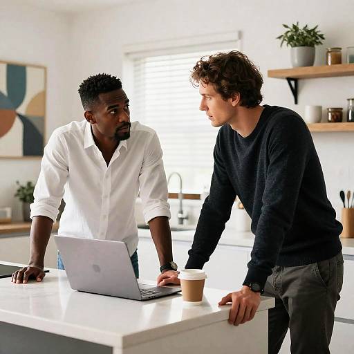 Intense Interaction in a Modern Kitchen