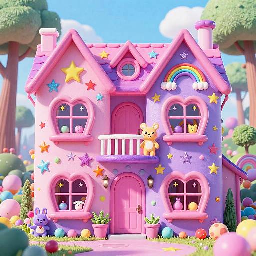 Dreamy Neon Lisa Frank House