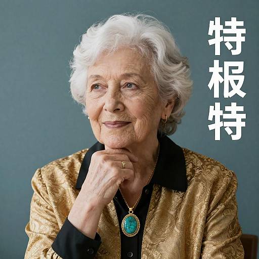 Elegant Portrait of an Elderly Woman