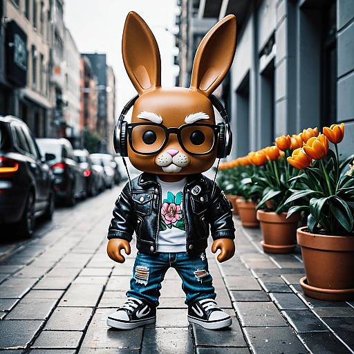 Funko Pop Bunny in Urban Streetwear