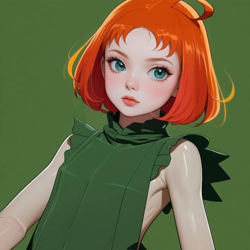 Illustration of Amanda o'neill, little witch academia in the style of Walzrj