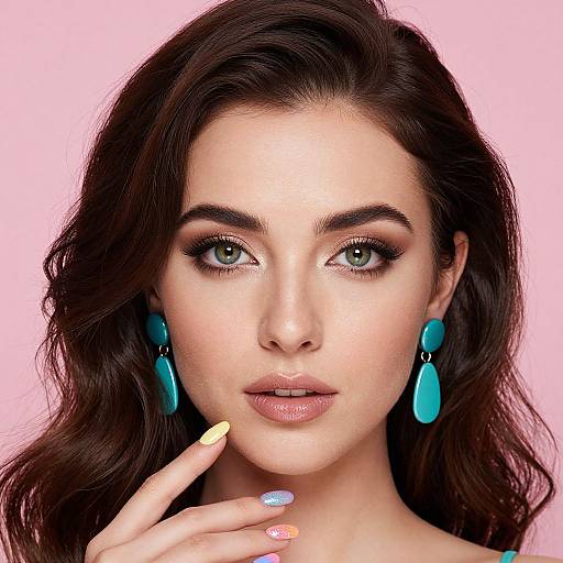 Vibrant Woman with Bold Makeup