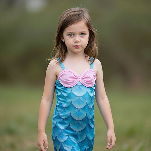 Mermaid Costume Girl Portrait