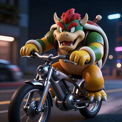 Cinematic Cyberpunk Koopa King Ride