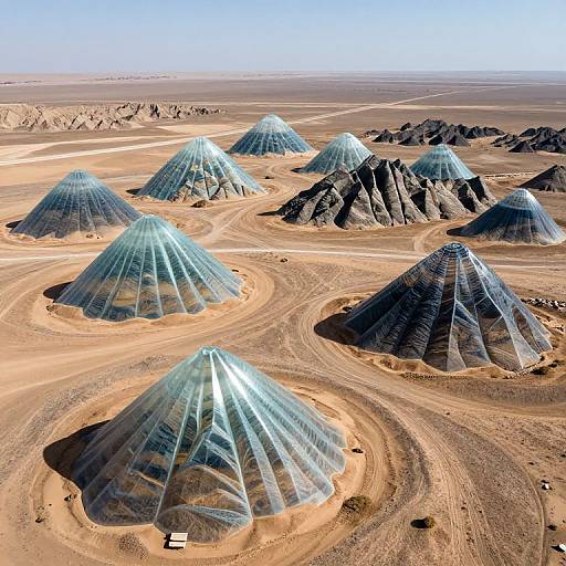 Floating Glass Mountains Depict Earth's History