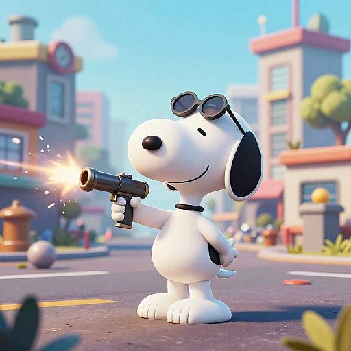 Snoopy Fortnite Urban Battle Art