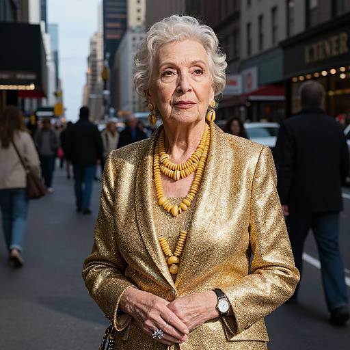 Elegant Woman Wearing Pasta Jewelry NYC