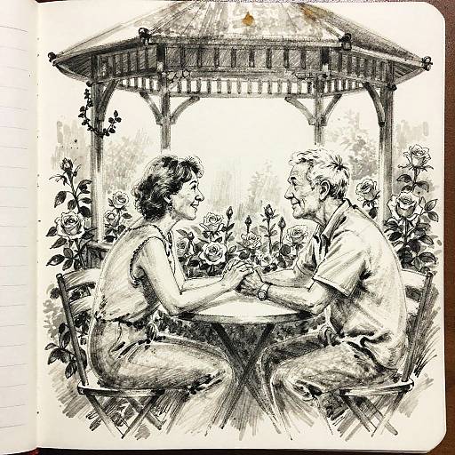 Timeless Romance in Garden Gazebo