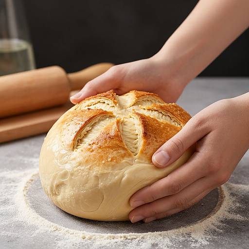 Woman's Hand Grabbing Monkey Bread