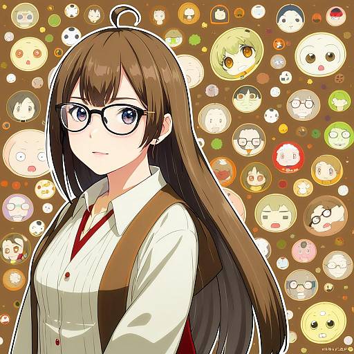 Illustration of Hasegawa chisame, mahou sensei negima! in the style of Senji (tegone spike)